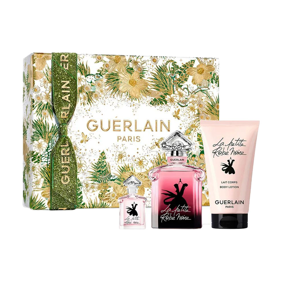 Парфумований набір жіночий Guerlain La Petite Robe Noire Intense (парфумована вода, 50 мл + лосьйон, 75 мл + парфумована вода, 5 мл)